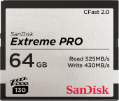 Карта памяти Sandisk 64GB Extreme PRO CFast 2.0 525MB/s