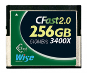 Карта памяти Wise 256GB CFast 2.0 Memory Card 550MB/s (зеленая)