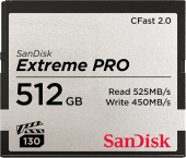 Карта памяти Sandisk 512GB Extreme PRO CFast 2.0 525MB/s